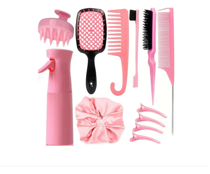 Kit Xtellar De Peines Regadera Pinzas De Cabelloset De Peines Cepillo