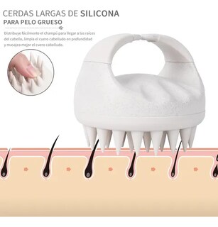 Foto 3 | Masajeador De Cuero Cabelludo, 2 Cepillos Para Ducha Cabello