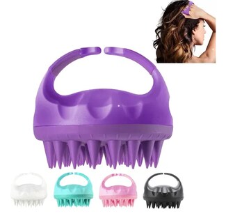 Foto 1 | Masajeador De Cuero Cabelludo, Cepillos Para Ducha Cabello Violeta