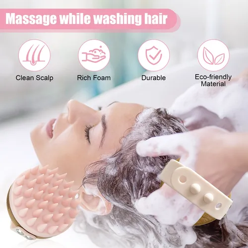Foto 5 pulgar | Masajeador De Cuero Cabelludo, Cepillos Para Ducha Cabello