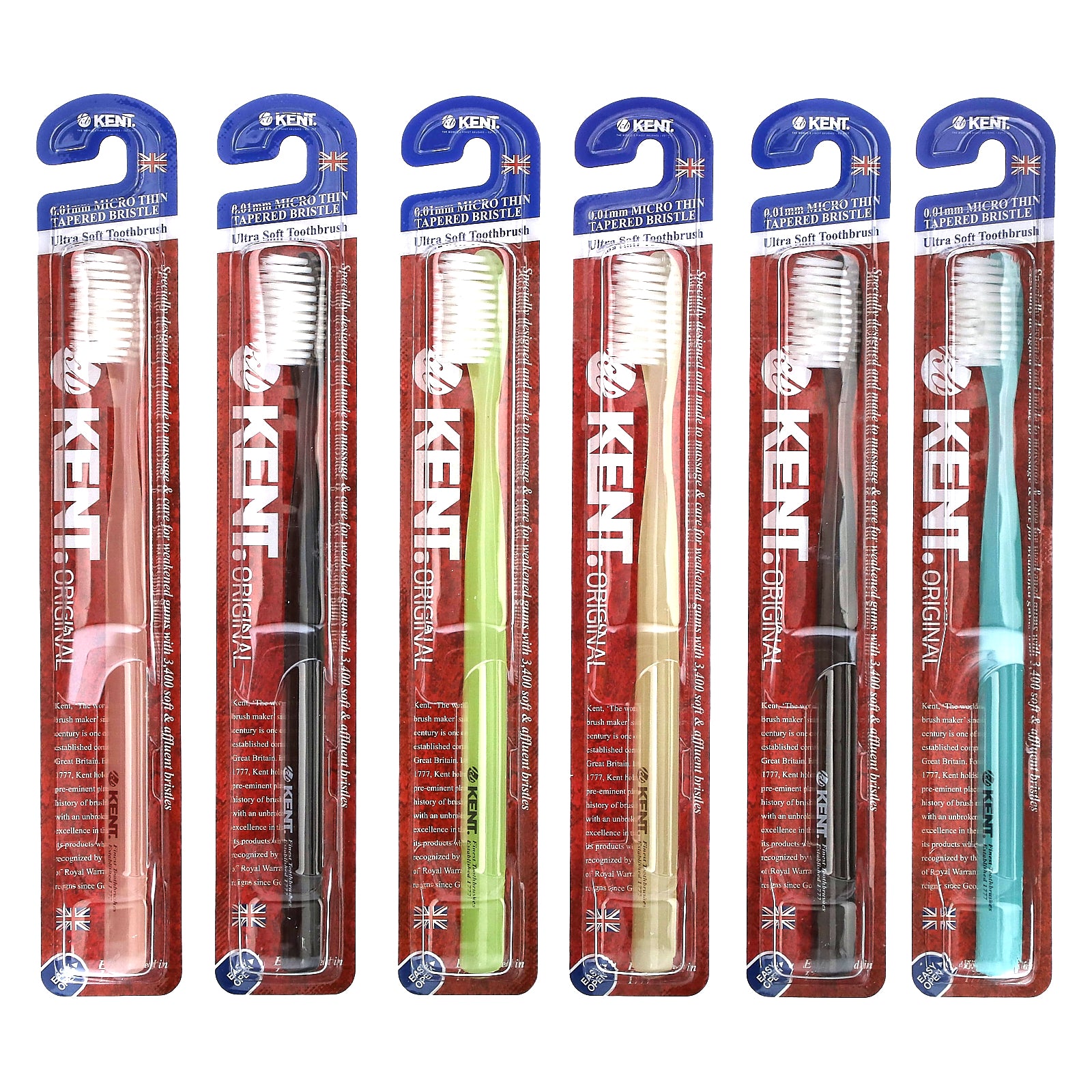Foto 1 | Cepillo De Dientes Kent Ultra Soft Original 6 Unidades - Venta Internacional.