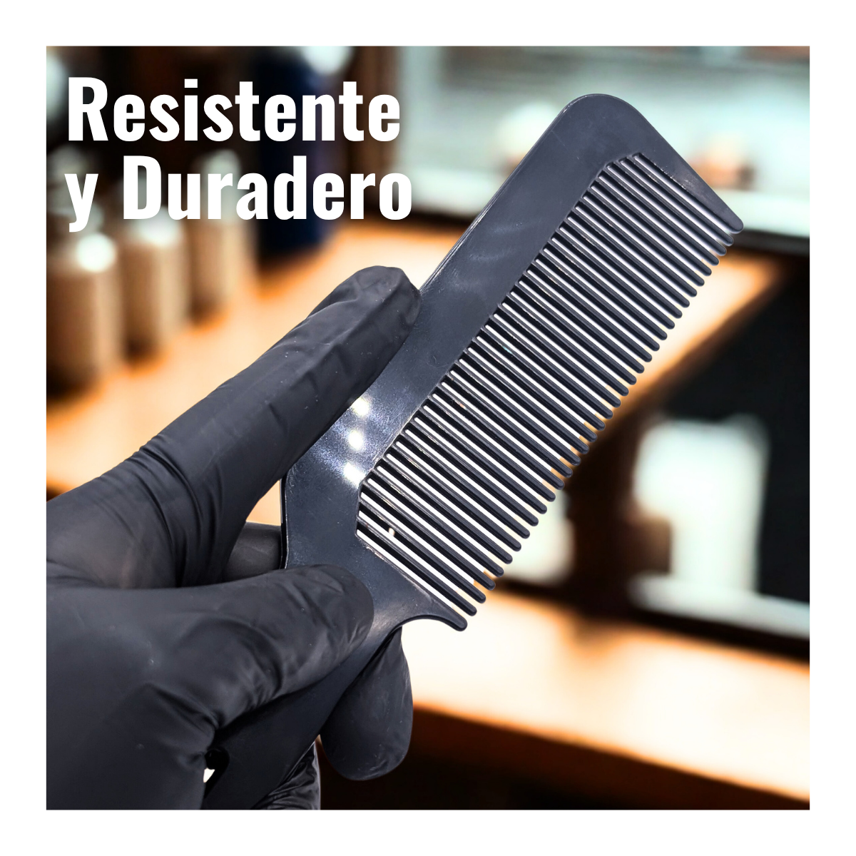 Foto 7 pulgar | Peine De Alta Resistencia Térmica  Antiestético  Todo Tipo De Cabello  Uso Con Calor  Efecto Estilista Y Barberia