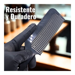 Foto 6 | Peine De Alta Resistencia Térmica Antiestético Todo Tipo De Cabello Uso Con Calor Efecto Estilista Y Barberia