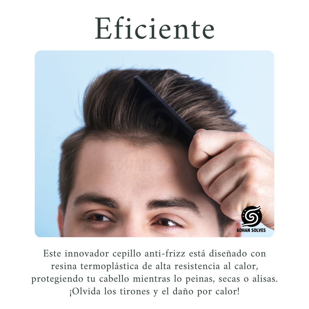 Foto 8 pulgar | Peine De Alta Resistencia Térmica  Antiestético  Todo Tipo De Cabello  Uso Con Calor  Efecto Estilista Y Barberia