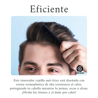 Foto 7 | Peine De Alta Resistencia Térmica Antiestético Todo Tipo De Cabello Uso Con Calor Efecto Estilista Y Barberia
