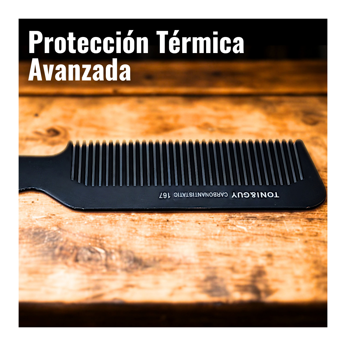 Foto 9 pulgar | Peine De Alta Resistencia Térmica  Antiestético  Todo Tipo De Cabello  Uso Con Calor  Efecto Estilista Y Barberia