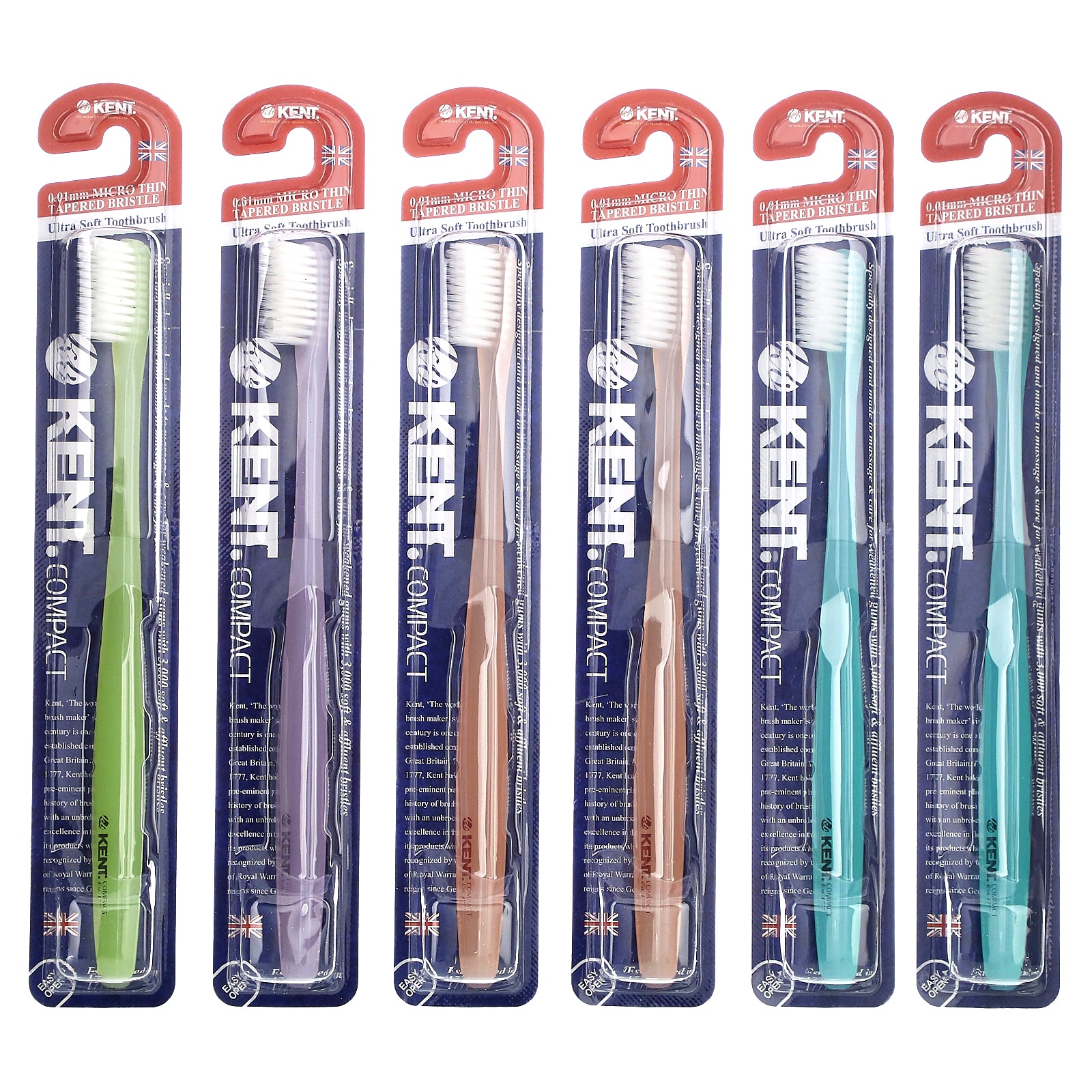 Cepillo De Dientes Kent Ultra Soft Compact 6 Cepillos De Dientes - Venta Internacional.