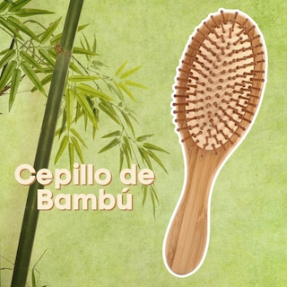 Foto 5 | Cepillo De Bambú 100% Natural Peinado Masajeador Cabello