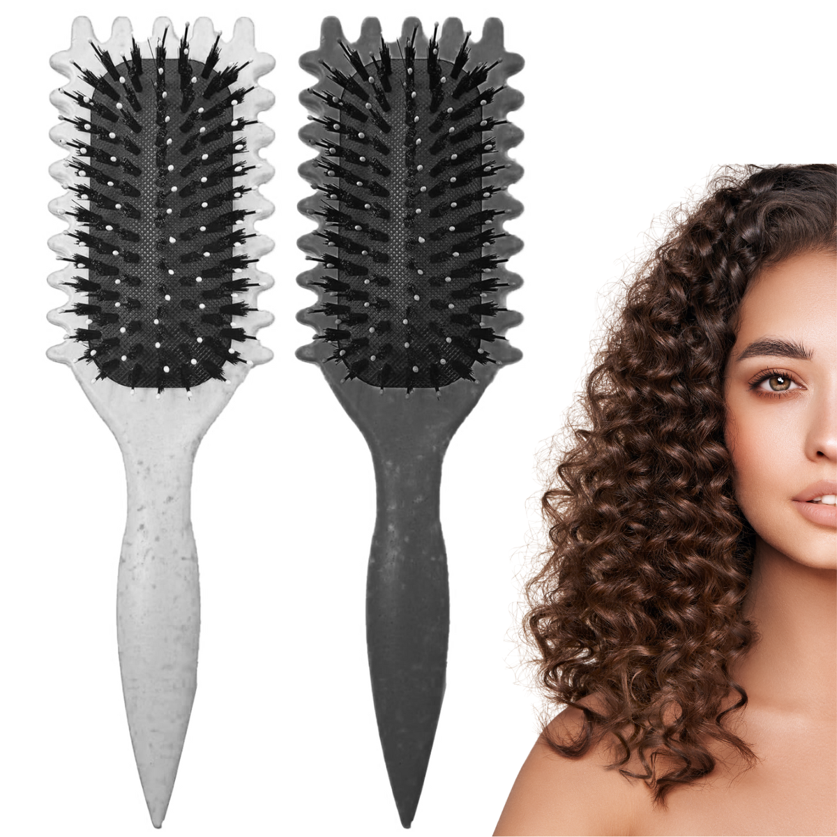 Foto 1 | Cepillo Definir Rizos Peine Cabello Rizado Peinado Rulos 2pz