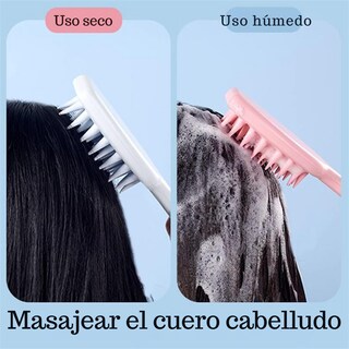 Foto 5 | 2 Cepillo Masajeador Capilar Cerdas Silicona Anchas Flexible