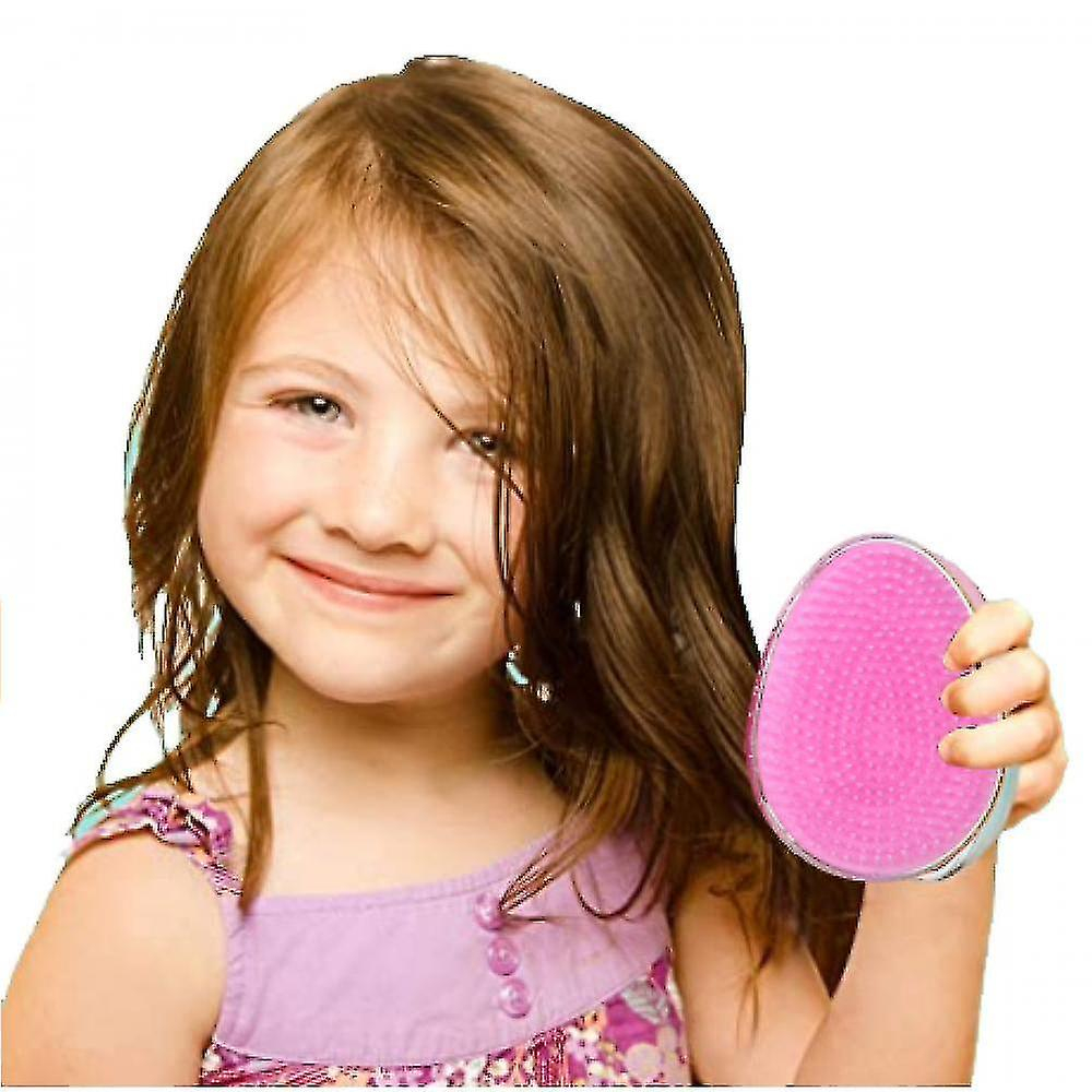 Foto 2 | Peineta Huoguo Con Forma De Huevo  Antiestática  Desenredante  Rosa - Venta Internacional.