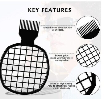 Foto 2 | Juego De Cepillos Para Peinar 2 Piezas Twist Natural Hair 2 En 1 - Venta Internacional.