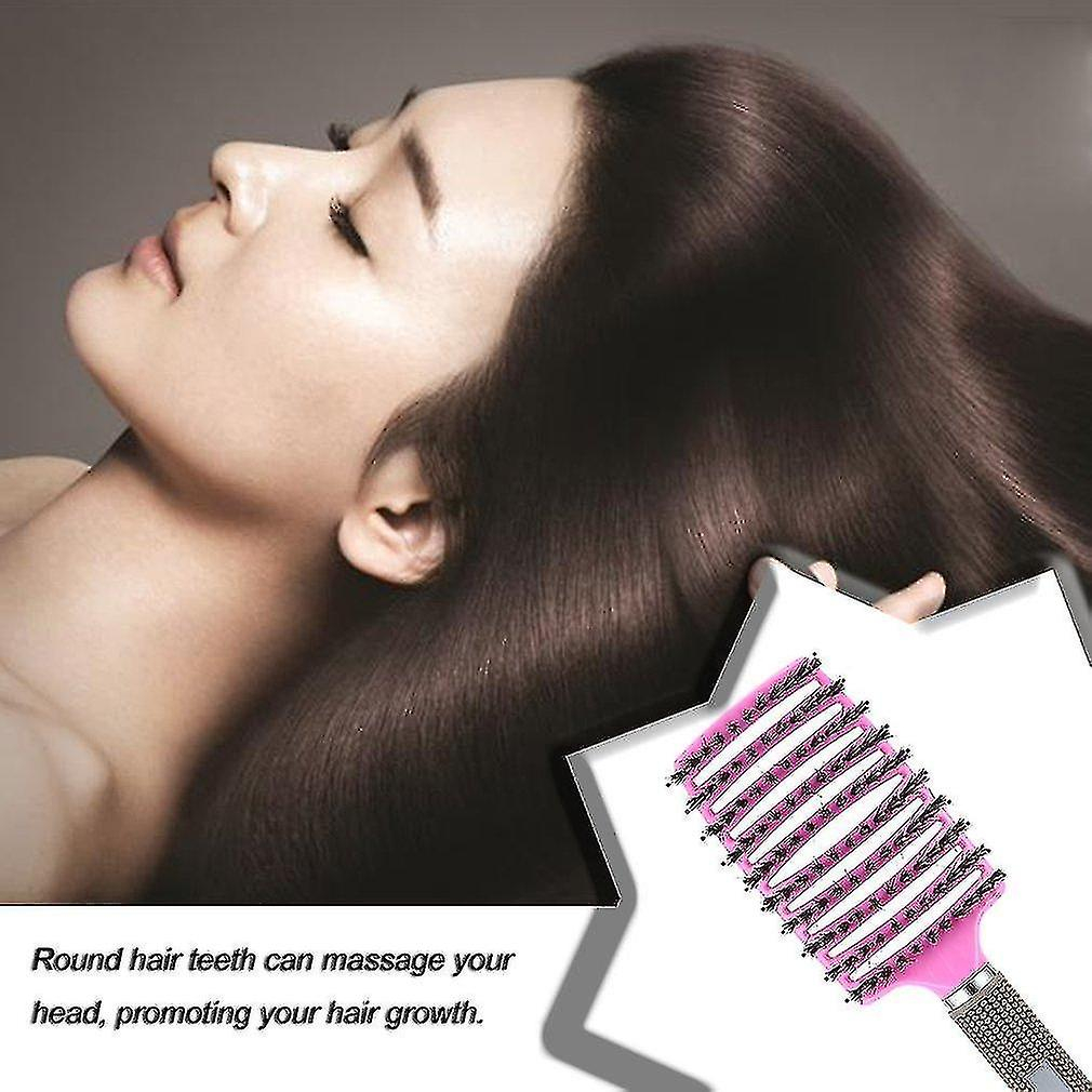 Foto 3 | Alisadores De Pelo  Cepillo Para Cuero Cabelludo  Peine Rosa - Venta Internacional.
