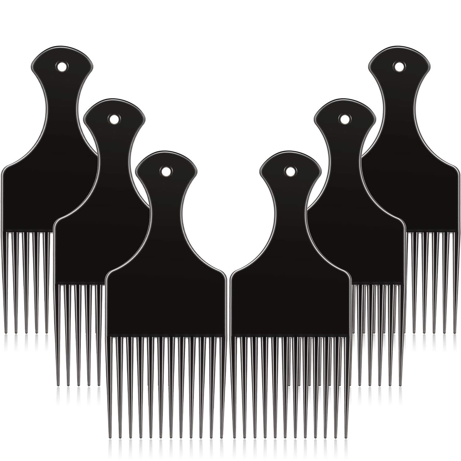 Foto 2 pulgar | Peine Con Forma De Palillo Huoguo  6 Piezas De Plástico  Ancho  Para Cabello Rizado - Venta Internacional.