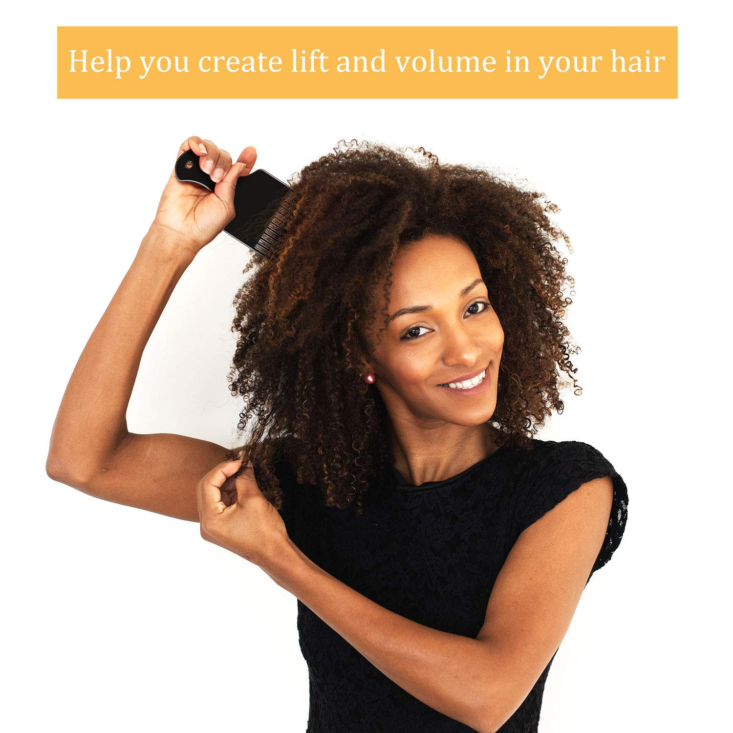 Foto 4 pulgar | Peine Con Forma De Palillo Huoguo  6 Piezas De Plástico  Ancho  Para Cabello Rizado - Venta Internacional.