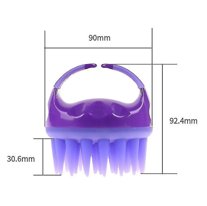 Foto 2 | Peines Para El Cabello  Cepillo De Silicona Para Masaje Del Cuero Cabelludo  Color Blanco - Venta Internacional.