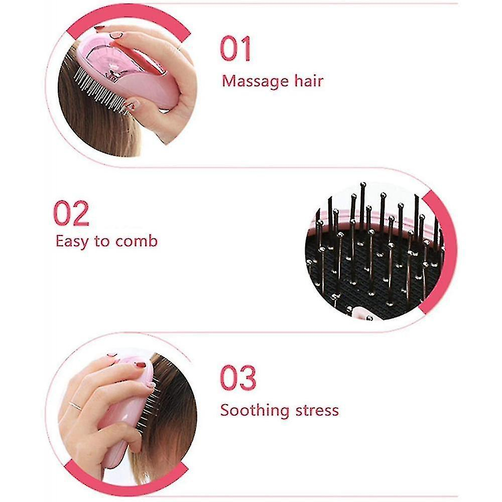 Foto 6 pulgar | Juego De Herramientas Para Peinar El Cabello  Peine De Masaje Iónico Eléctrico  Rosa - Venta Internacional.