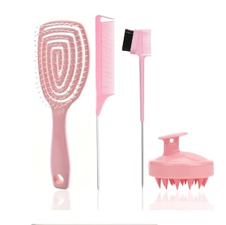 Foto 2 | Herramientas De Peine Para Cabello Rizado Rosa