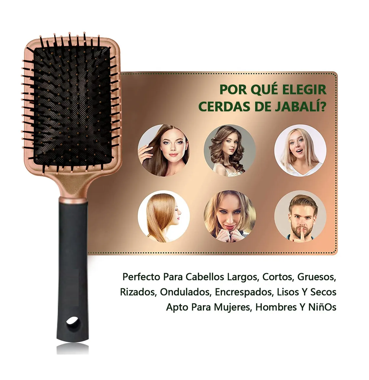 Foto 3 pulgar | Herramientas De Peluquería Peine Redondo Para Peluq 4 Piezas Oro