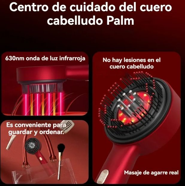 Foto 4 | Xtellar Cepillo Masajeador Capilar Avanzado Con Terapia De Luz Y Distribución De Esencia