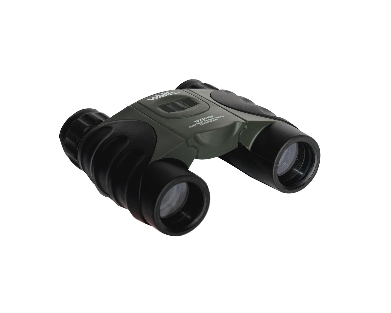 Binocular Wallis color Negro Tipo Tejado a Prueba de Agua de 10 x 25 mm