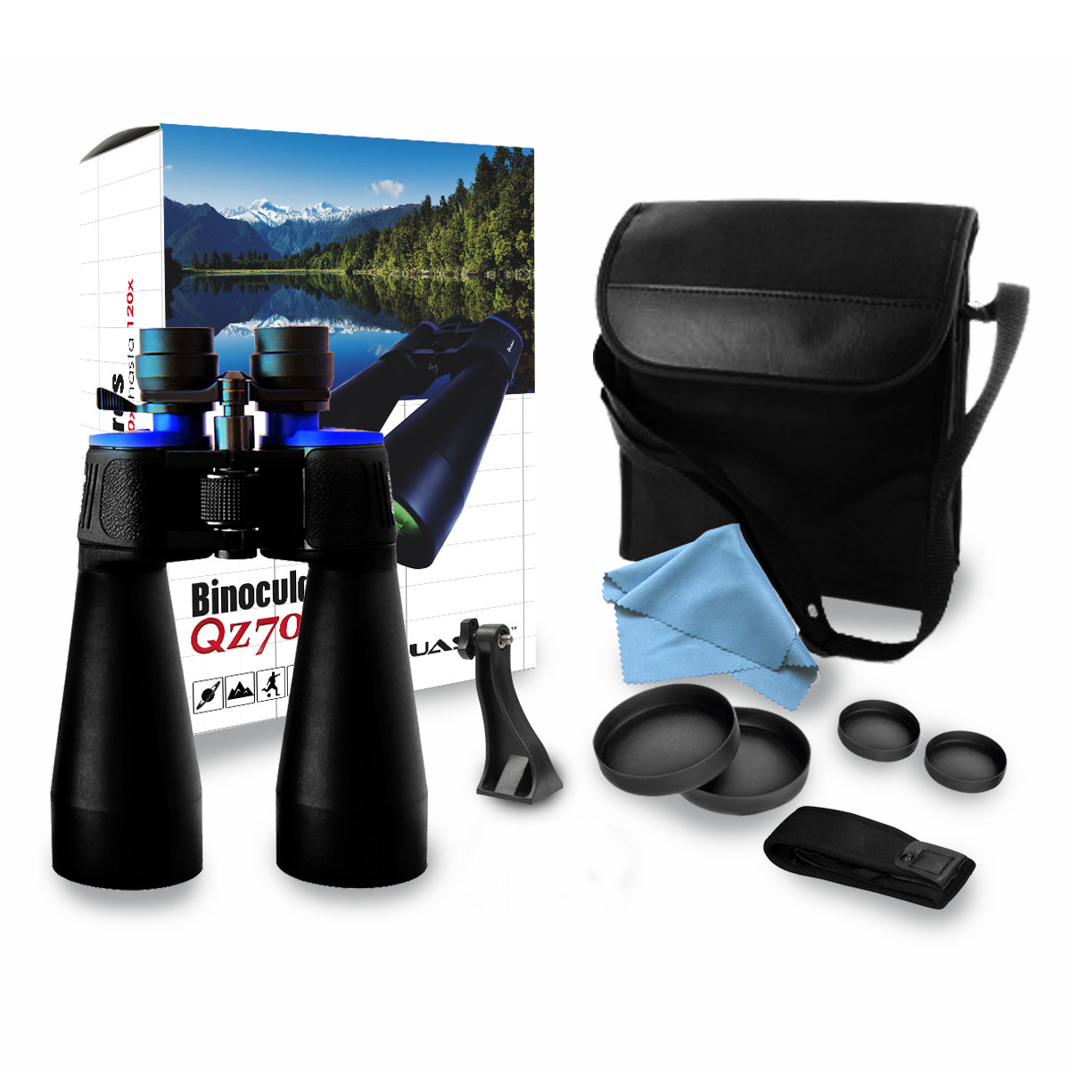 Foto 3 | Binoculares Quasar Qz70 color Negro