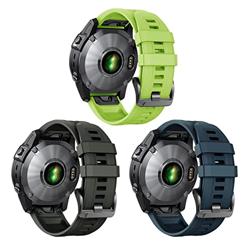 Foto 2 pulgar | Venta Internacional - Ancool Compatible Con Bandas Fenix ​​7, Bandas De Correa De Reloj De Silicona De 22 Mm