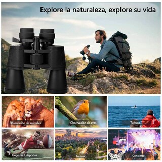 Foto 4 | Binocular Vak 70x70 Zoom 10x Ahulados Protector Viaje color Negro