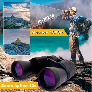 Foto 5 | Binocular Vak 70x70 Zoom 10x Ahulados Protector Viaje color Negro