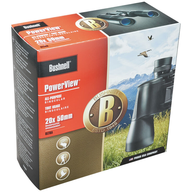 Foto 8 | Binoculares Bushnell Powerview 1.0 20x50 mm Prisma Porro Profesionales Negro