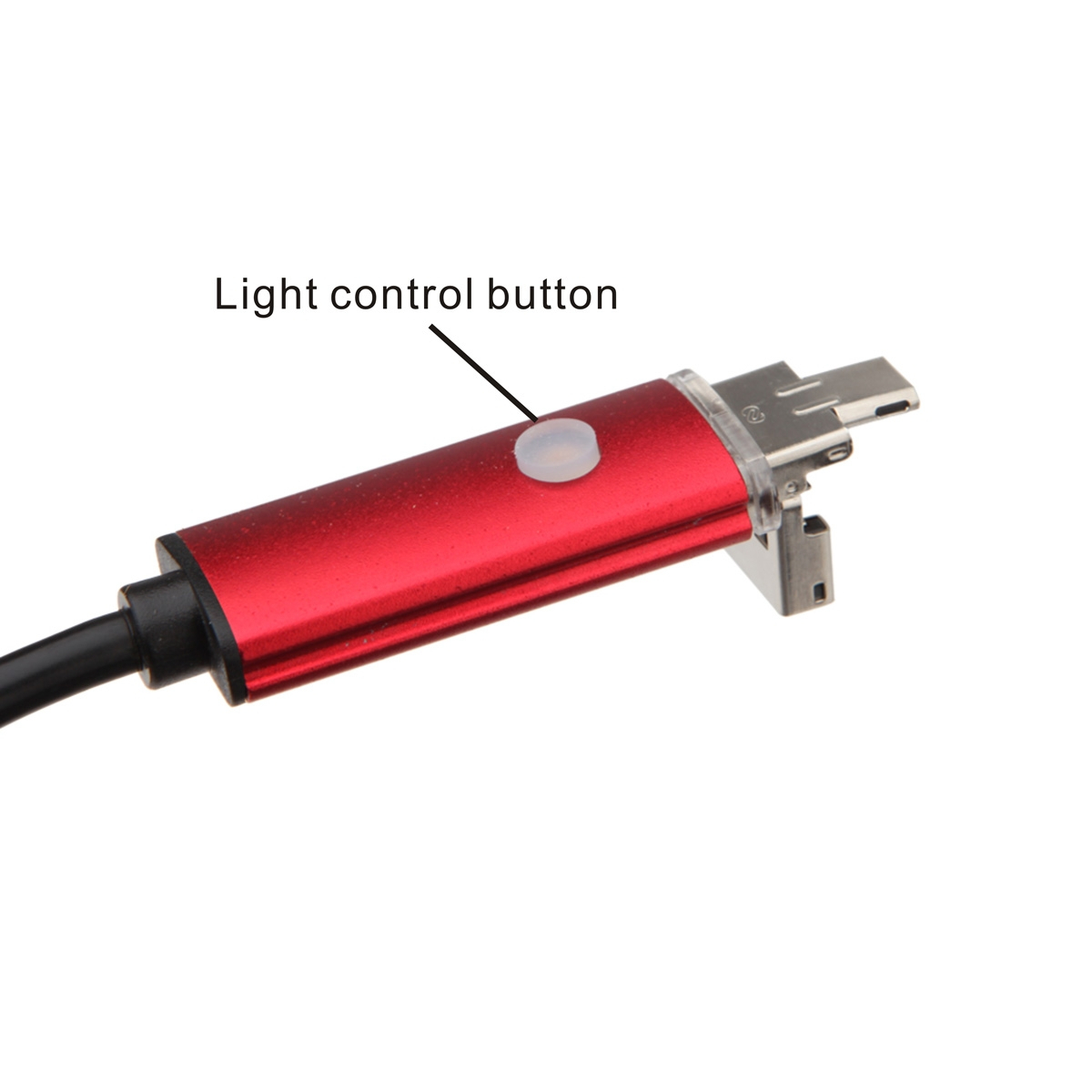 Foto 4 pulgar | Endoscopio 2 En 1 Con Lente De 7 Mm Y 6 Led Para Android Y Pc, Rojo (10 M) - Venta Internacional.