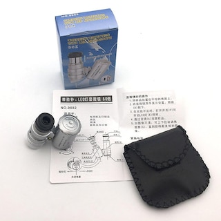 Foto 3 | Bisutería Portátil Con Minilupa De Bolsillo Para Microscopio, 60 Aumentos - Venta Internacional.
