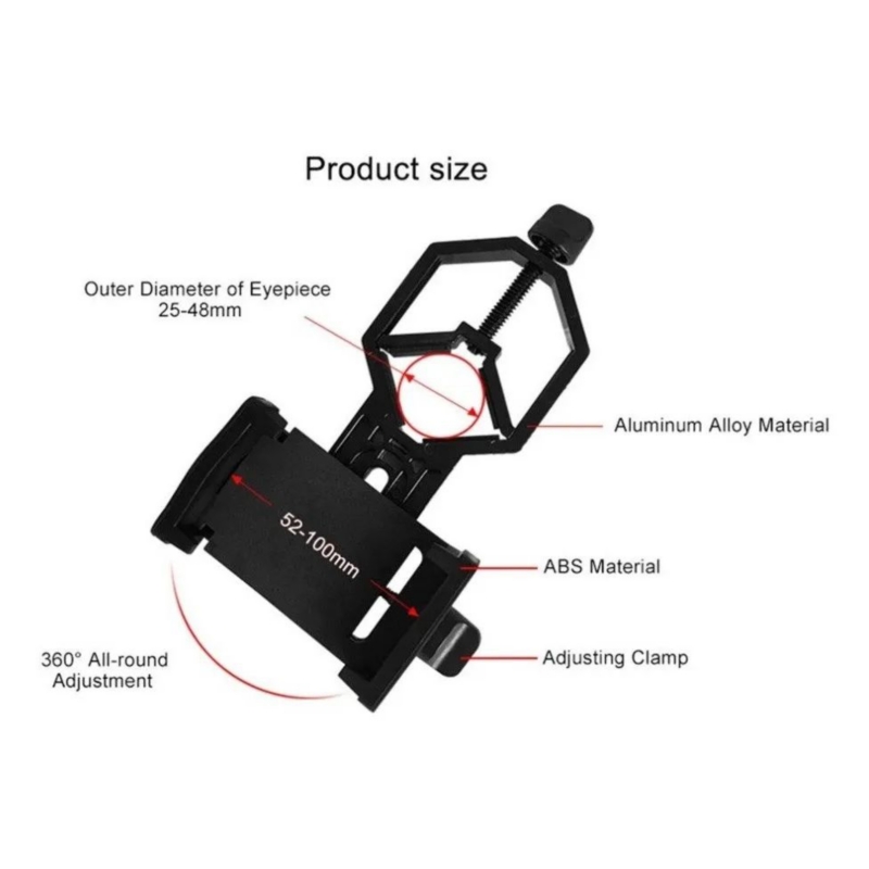 Foto 5 pulgar | Adaptador Y Soporte Para Telescopio, Binoculares Y Teléfono - Venta Internacional.