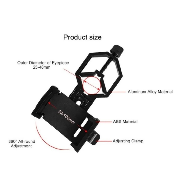 Foto 5 pulgar | Adaptador De Montaje De Telescopio Monocular Para Teléfono Celular - Venta Internacional.