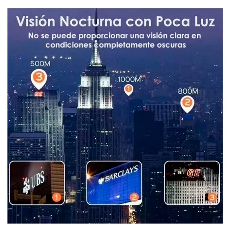 Foto 4 pulgar | Binoculares Telescópicos Hd 60 X 60, Resistentes Al Agua, 0,6 Kg - Venta Internacional.