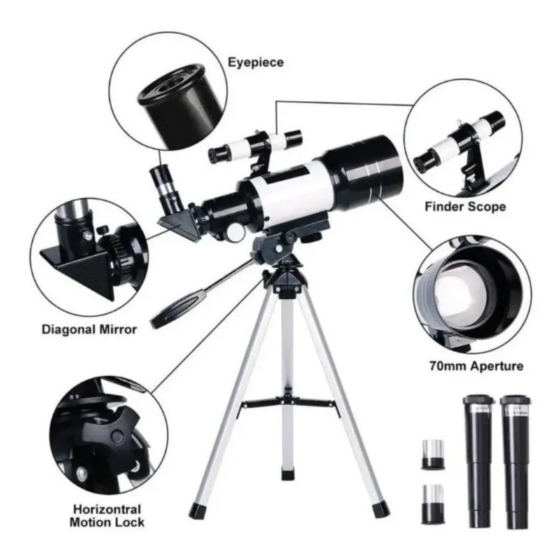 Foto 3 pulgar | Telescopio Monocular Astronómico Profesional F30070m - Venta Internacional.