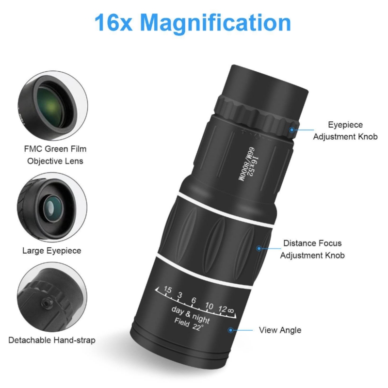 Foto 4 pulgar | Telescopio Monocular De Largo Alcance Con Aumento De 16x - Venta Internacional.