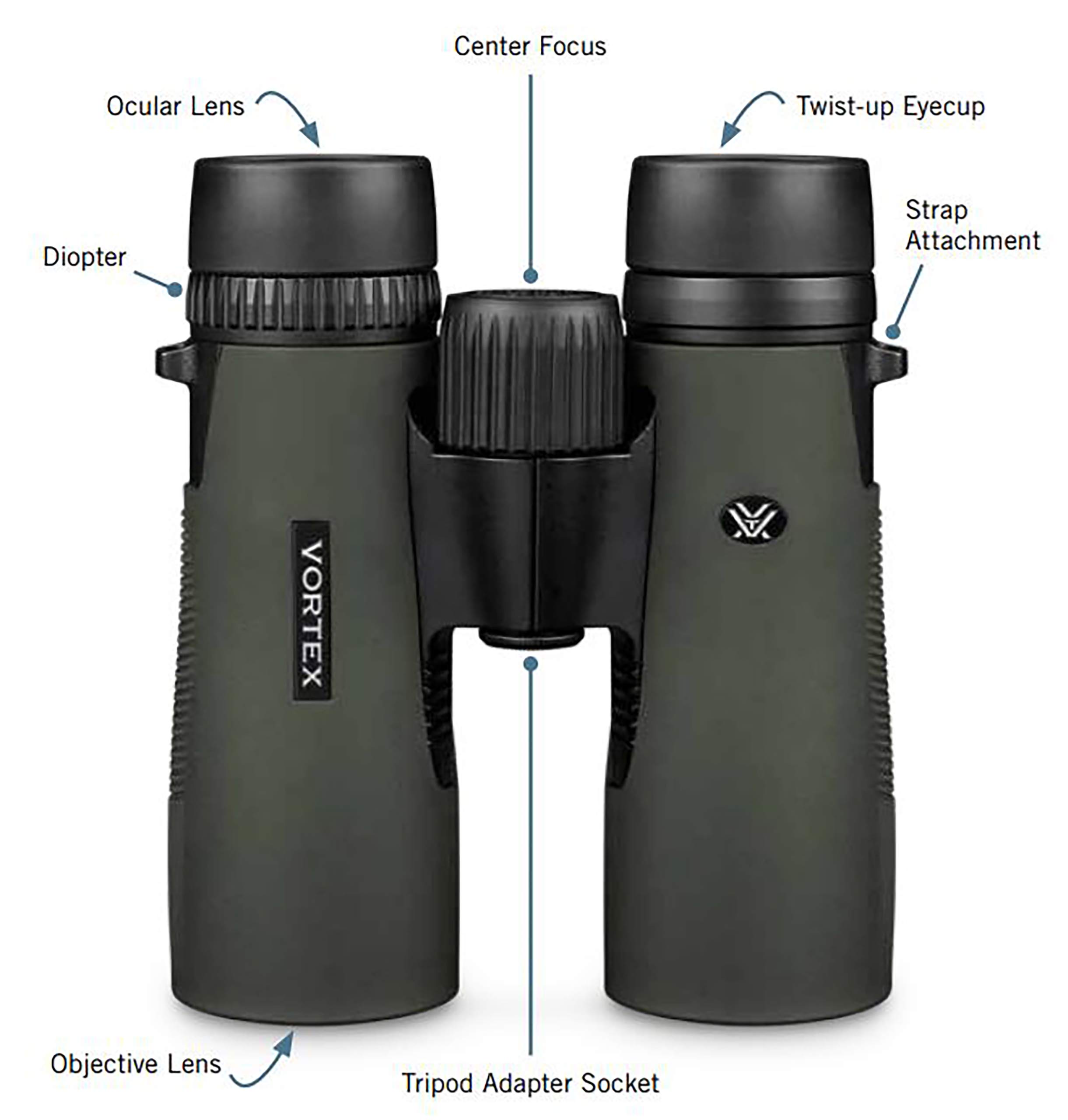 Foto 7 pulgar | Binoculares Vortex Optics Diamondback Negros-Venta Internacional