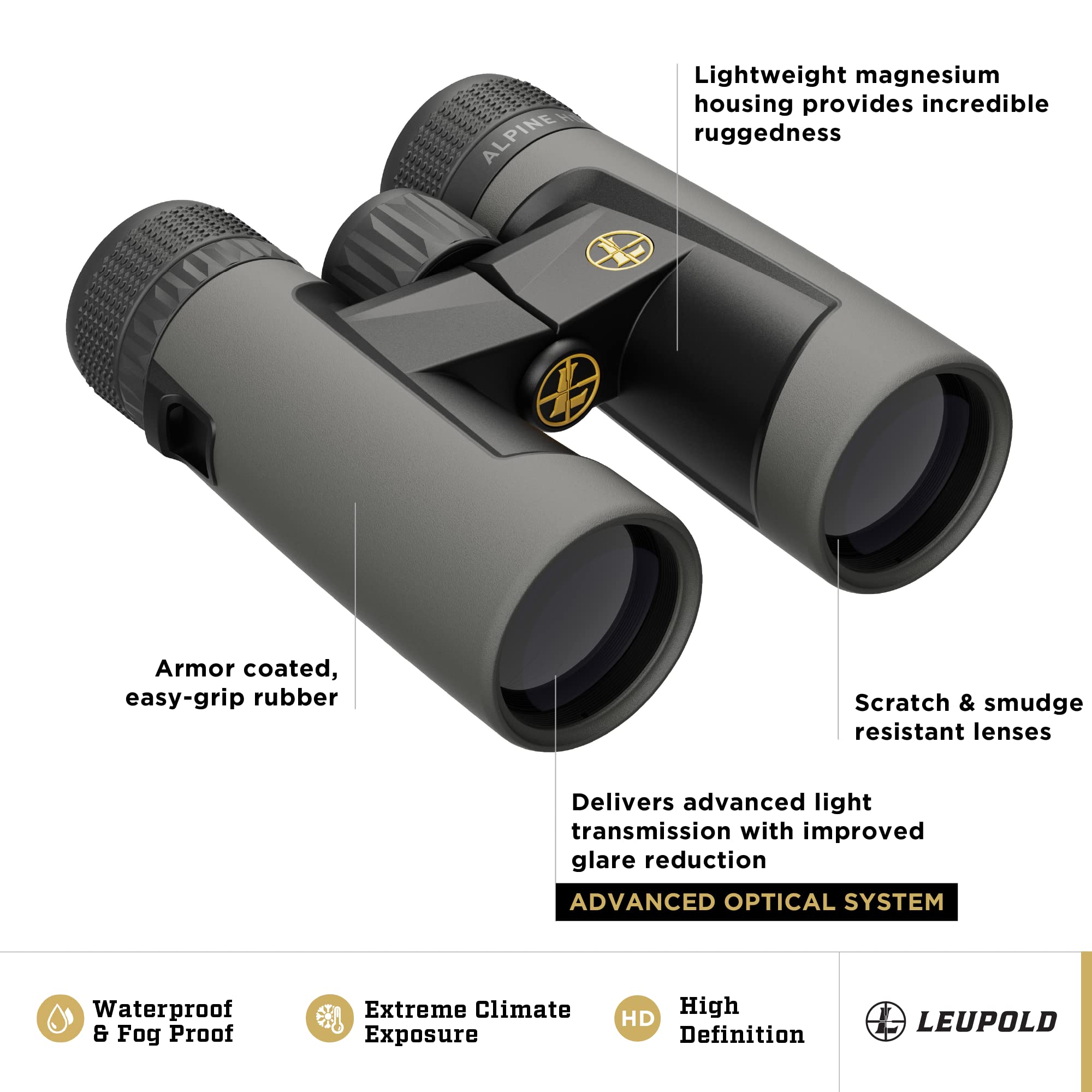 Foto 3 pulgar | Prismáticos Leupold Bx-2 Alpine Hd 10x42 Mm- Venta Internacional