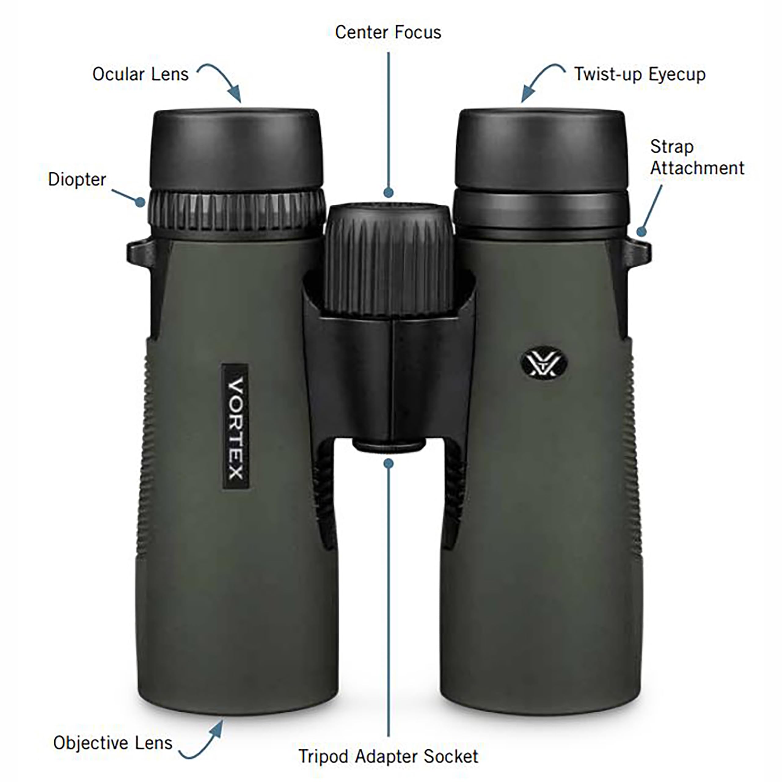 Foto 6 pulgar | Binoculares Vortex Optics Diamondback Hd 8x32 con Accesorios - Venta Internacional