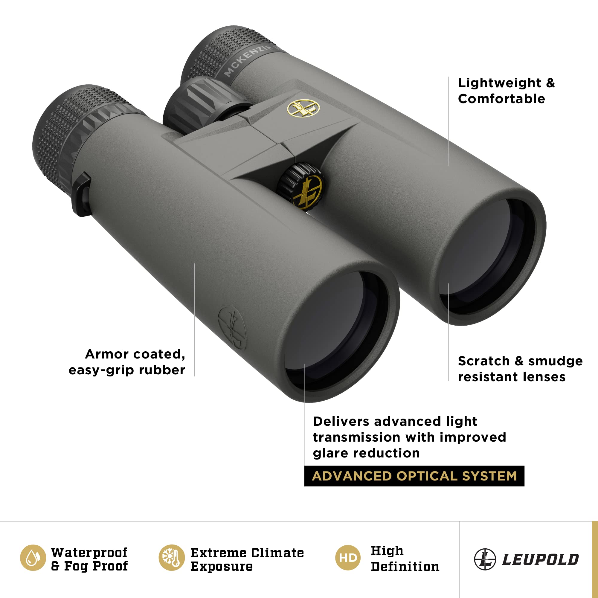 Foto 3 pulgar | Prismáticos Leupold Bx-1 Mckenzie Hd 10x42 Mm Impermeables - Venta Internacional