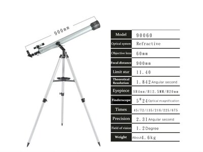 Foto 3 | Telescopio Monocular con Zoom Astronómico 675x 60 Mm - Venta Internacional