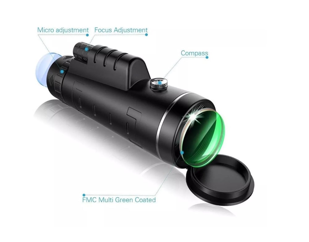 Foto 2 | Zoom Monocular de 40x60 a Prueba de Agua con Visión Nocturna - Venta Internacional