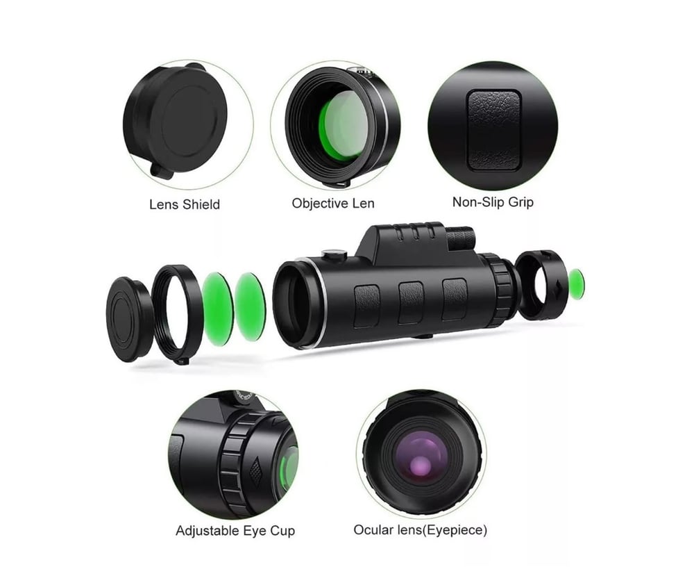 Foto 6 pulgar | Zoom Monocular de 40x60 a Prueba de Agua con Visión Nocturna - Venta Internacional