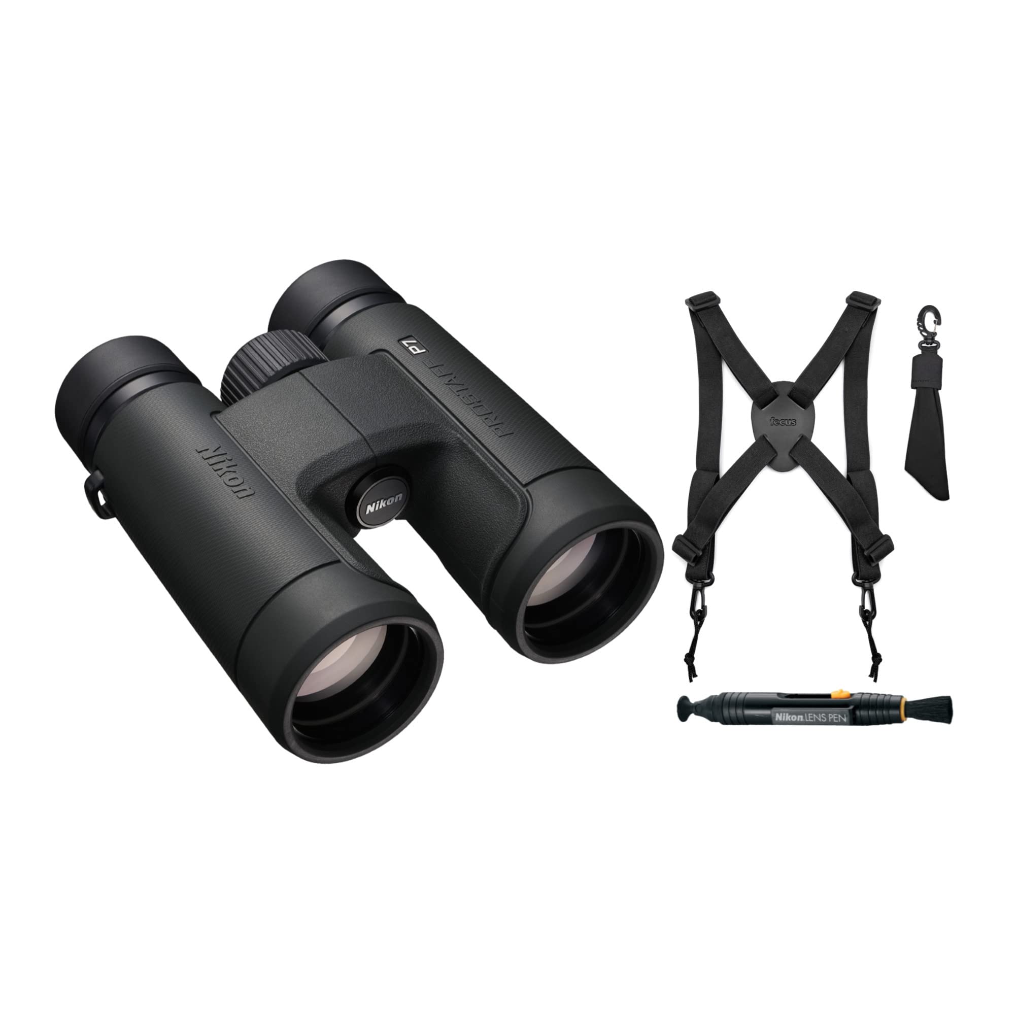 Binoculares Nikon Prostaff P7 10x42 Con Arnés Y Bolígrafo - Venta Internacional.