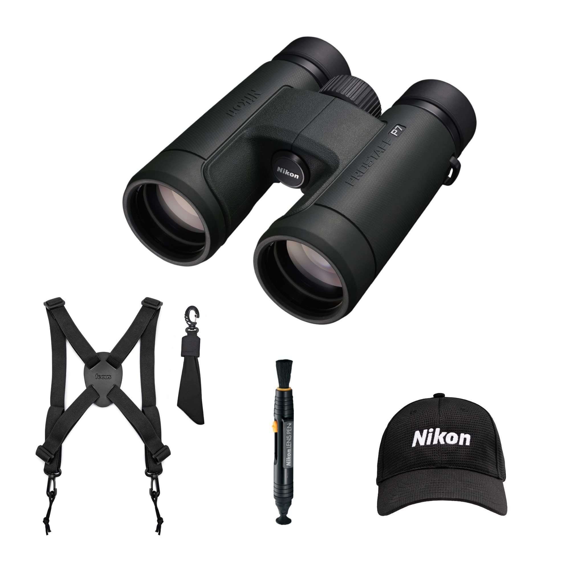 Binoculares Nikon Prostaff P7 10x42 Con Sombrero Y Paquete De Accesorios - Venta Internacional.