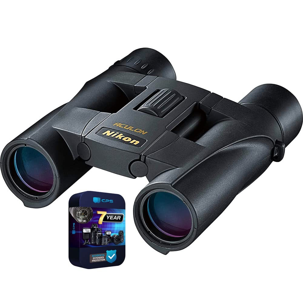 Binoculares Nikon Aculon A30 10x25 Negros Con Protección De 7 Años - Venta Internacional.