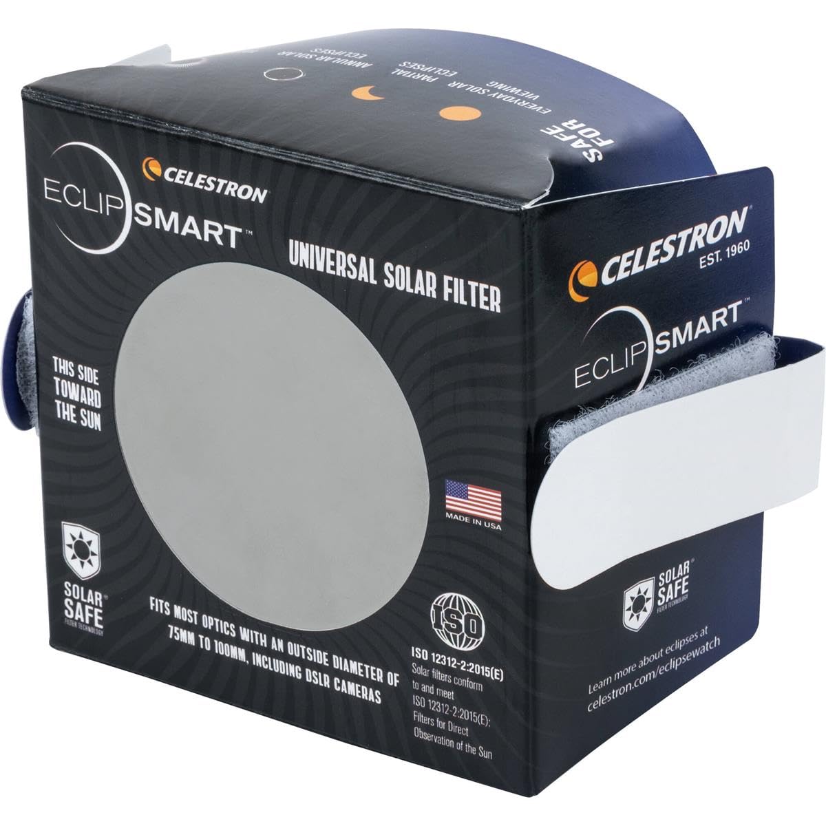 Filtro Para Telescopio Y Cámara Celestron Eclipsmart Safe - Venta Internacional.