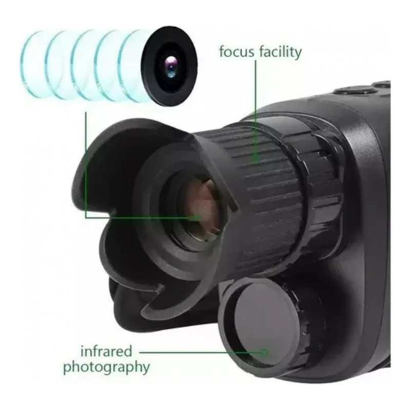 Foto 4 pulgar | Monocular De Visión Nocturna, Zoom 5x, Alcance De 300 M Con Led Infrarrojo - Venta Internacional.