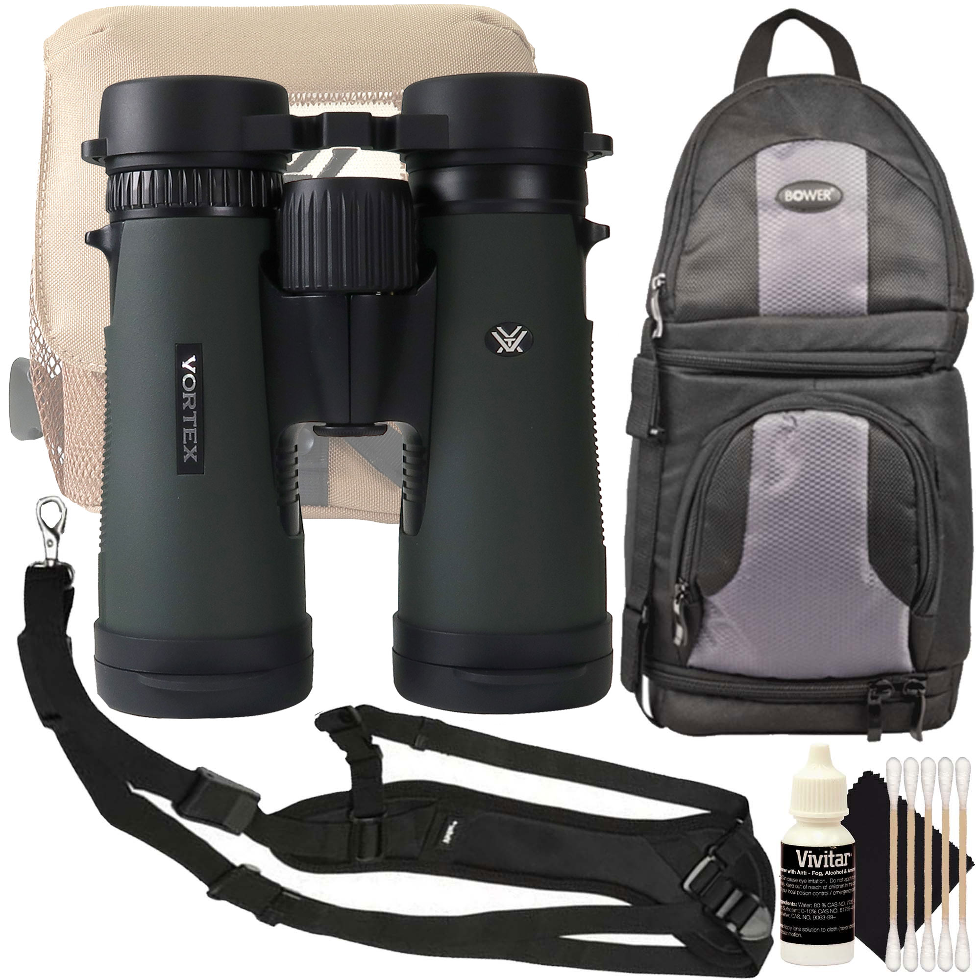 Binoculares Vortex Diamondback Hd 8x42 Db-214 Con Kit De Accesorios - Venta Internacional.